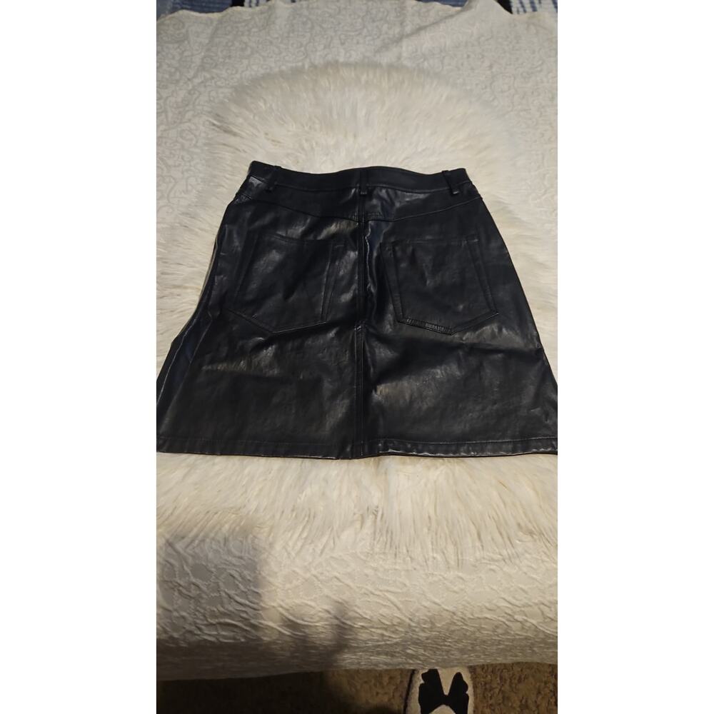 Helmut Lang Patent Leather Five-Pocket Skirt Black Size 2 - Picture 3 of 6